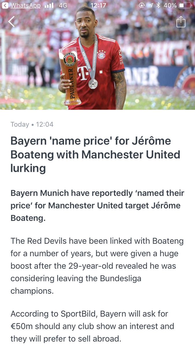 akeemojuko's tweet image. Is it just me or is €50m a great price for Boateng? 👀 #signhim