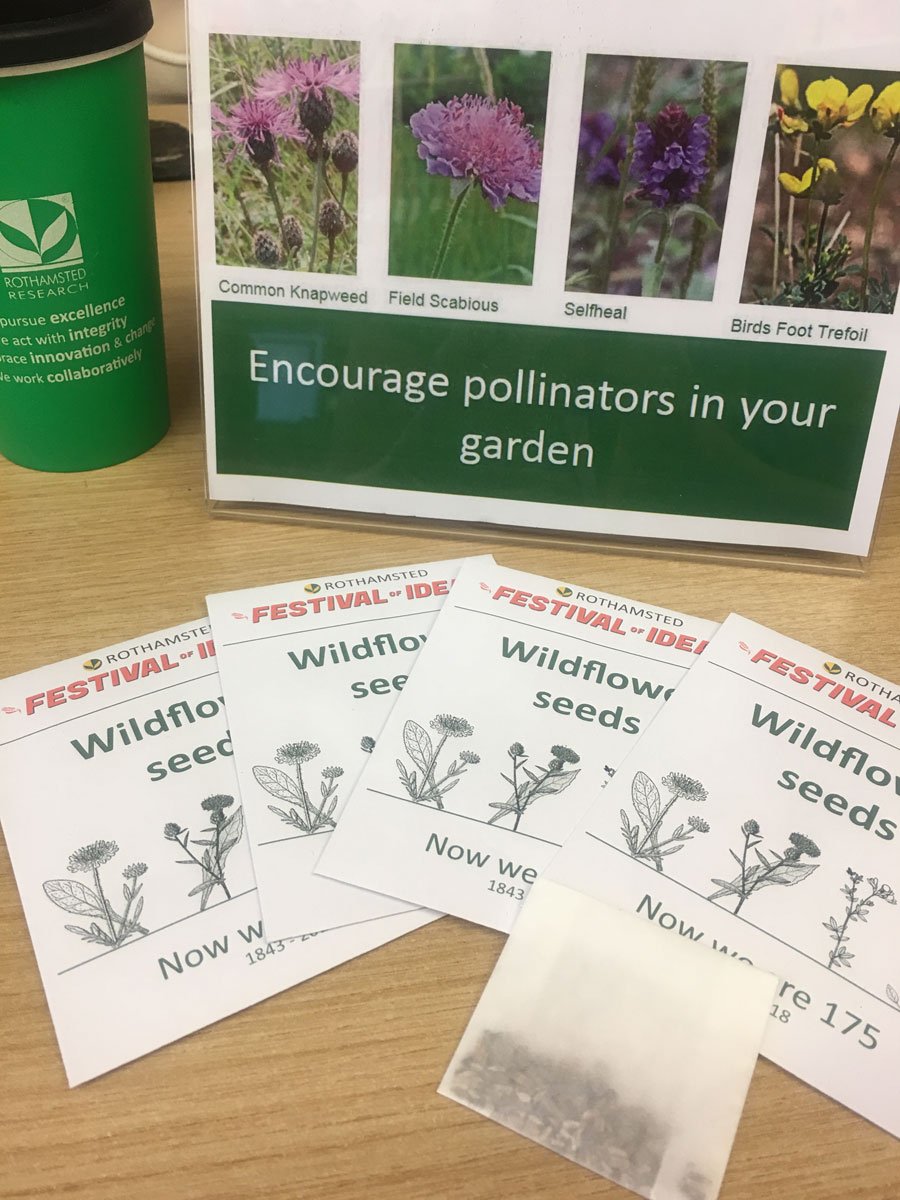 Rothamsted_docs's tweet photo. Our packets of seeds have arrived. Pick yours for free in the Soil Zone during the Rothamsted Festival of Ideas this week end. Thanks @wildfavours for making them. #RothamstedFestival, #wildflowers https://t.co/5lNT06OlmP