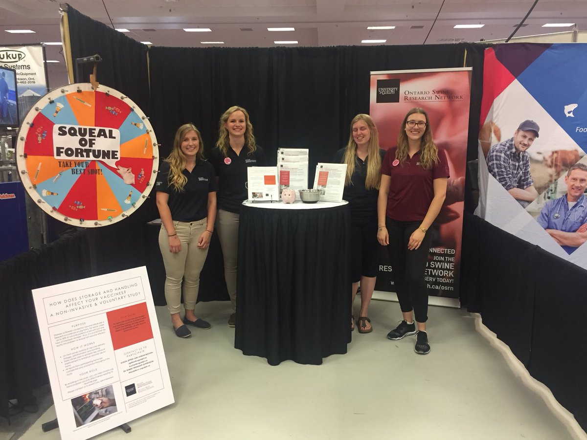 Ontario Pork Congress we’re ready for you! Come to our booth and ask us about our research! 🐷