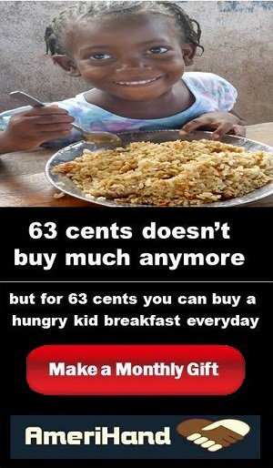 amerihand's tweet photo. for 63 cents a day you can give a hungry kid a nutritious breakfast every Morning https://t.co/bykUgo1Qjy