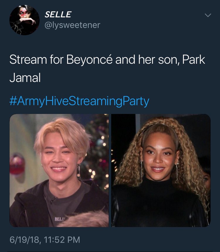 when ARMYs and Beyhive teamed up for a streaming party  iconic  #ARMYHiveStreamingParty