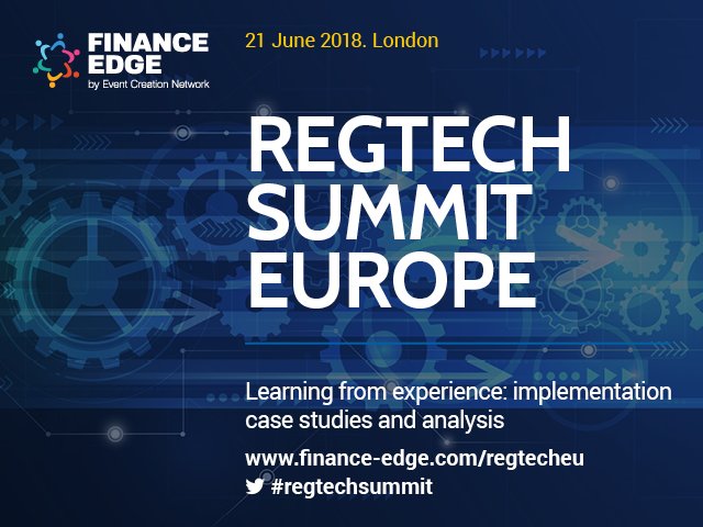 OpenFutureWorld's tweet photo. We are delighted to have great partners join us tomorrow at the RegTech Summit Europe 2018. Thanks @bureauvandijk @Appian @deltaconX Indigita Taina Technology / @MariaScottTAINA @Truphone @Synechron @BearingPoint_UK Infinity Blockchain Labs. #regtechsummit #RiskTech #RegTek #AML https://t.co/wDxZEIx4Ip