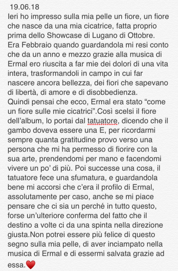 RebeBrave1996's tweet photo. Come un fiore sulle cicatrici

questo fiore rappresenta la tua musica e tu con lei,tu che mi hai insegnato a vedere nelle mie cicatrici,nei miei dolori dei campi in cui far fiorire ancora le cose belle della vita.

Ti voglio bene @MetaErmal💛

@famedalupi #ermalmeta #ILupiDiErmal https://t.co/5Irg7wCUZc