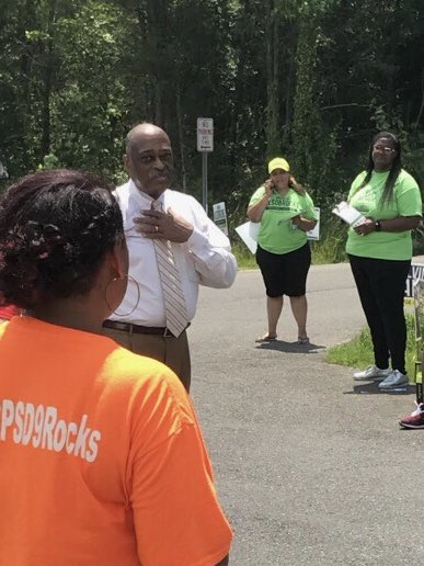 Sheriff High looks pretty happy at the Upper Marlboro early voting site. He was probably rocking the vote to re-elect <a href="/FOMCHigh/">Melvin C. High</a>! The candidate with A Record to Stand On that citizens are proud of!!!
