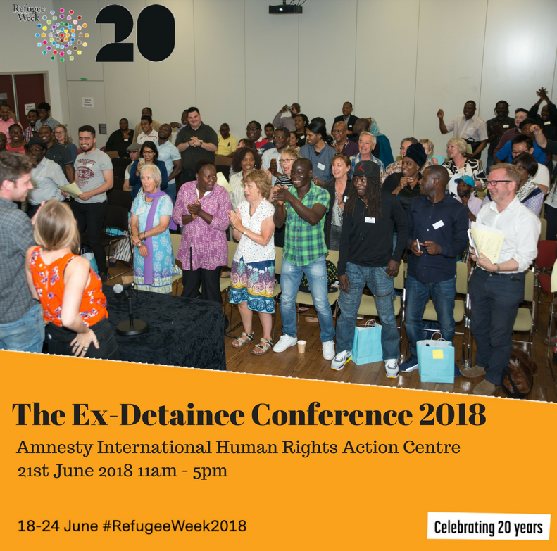 samphire_'s tweet photo. The #ExDetaineeConference is tomorrow!!! It has been two years since our last conference so we are very excited to celebrate #RefugeeWeek with all of you! https://t.co/KSv7uwESA3