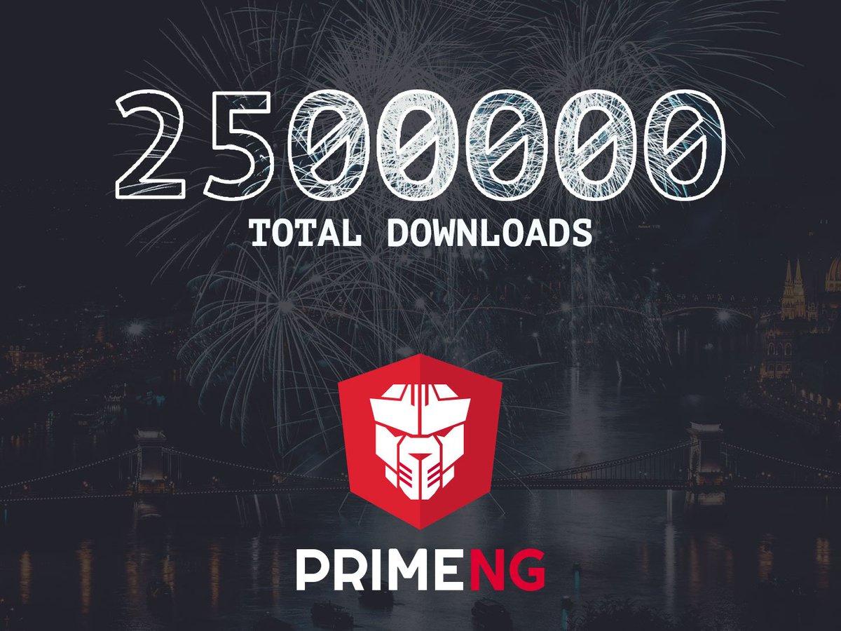 prime_ng's tweet photo. PrimeNG 6.0.0 is released featuring first class Angular 6 support, all-new mighty TreeTable, PrimeIcons integration, Maximizable Dialog, Theme Designer API and much more. Right on time to celebrate the 2.5M downloads! https://t.co/4hfqGojovN #primetime #angular https://t.co/5plzrEDlrj
