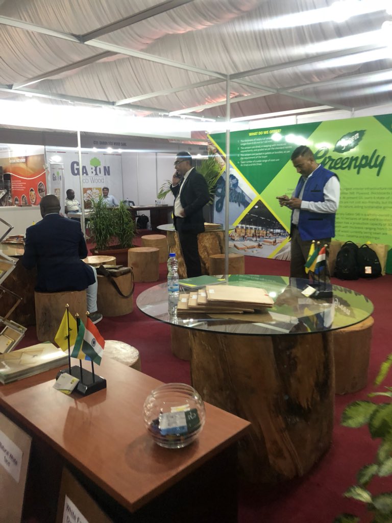 FierteduGabon's tweet photo. GABON WOOD SHOW 20 - 22 Juin 2018 salon du l’industrie du bois 🇬🇦#libreville #Gabon @GSEZ_Group #Woods https://t.co/S9qtCO3Es9