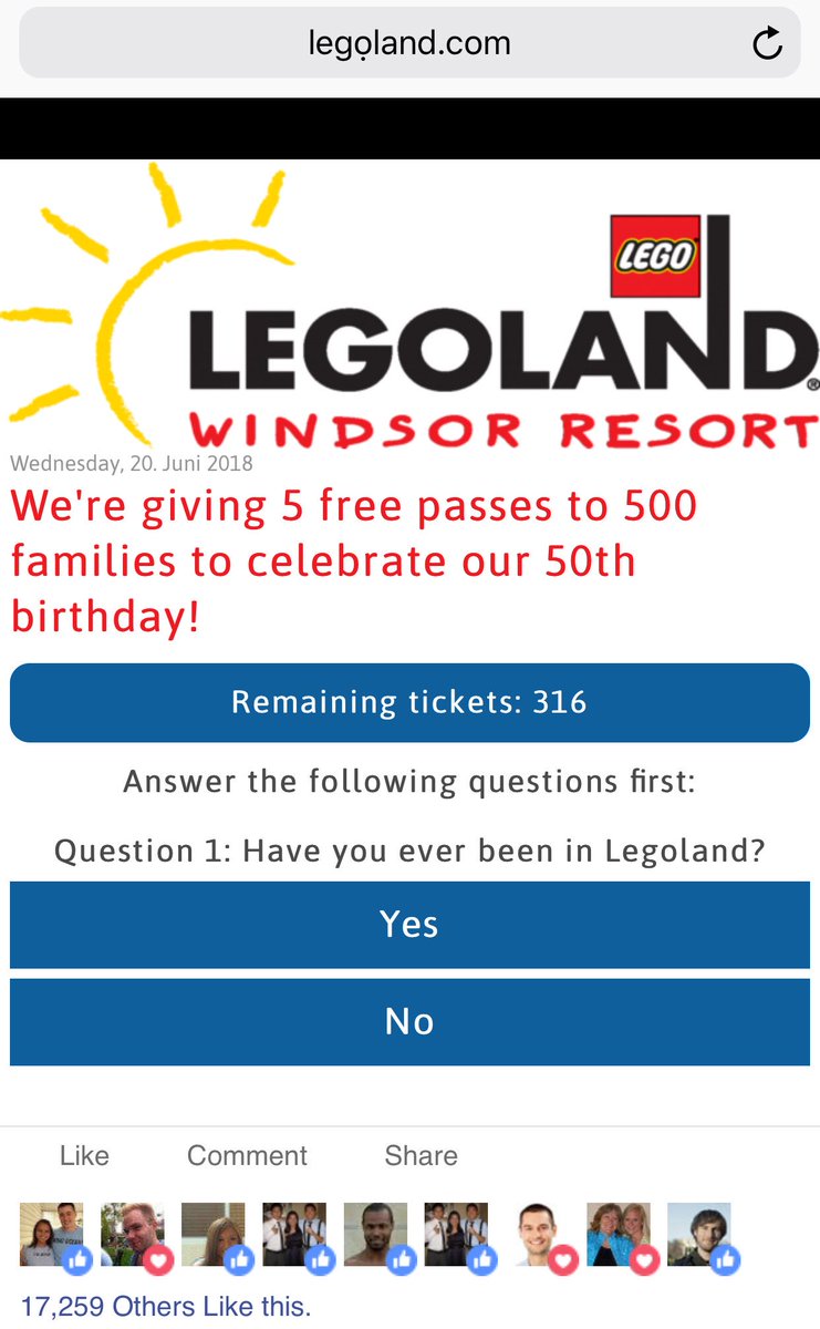 SohailGohir's tweet photo. #Legoland #free pass #scam please do not enter your #details on this #website #privacy #data #domain #domainname  
Original website🌐 is https://t.co/XSYt4jklon ✅
This is #fake domain with “ọ” ⛔️legọland ⛔️
#WHOIS https://t.co/h3cyZ02lWK @LEGOLANDWindsor @LEGO_Group https://t.co/ICRBMgRHfJ
