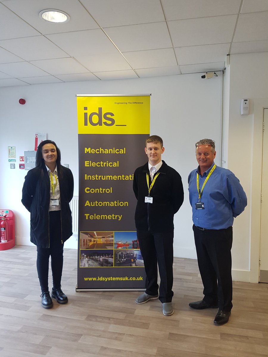 IDSystemsUK_'s tweet photo. IDS welcomes the 2 head pupils, Thomas & Zaynah from @St_Maurice_High to the start of their week long, specially tailored, learning program within an engineering environment at the IDS premises in Cumbernauld.
#IDS #Engthedifference #workexperience #learning https://t.co/sntB5a268L
