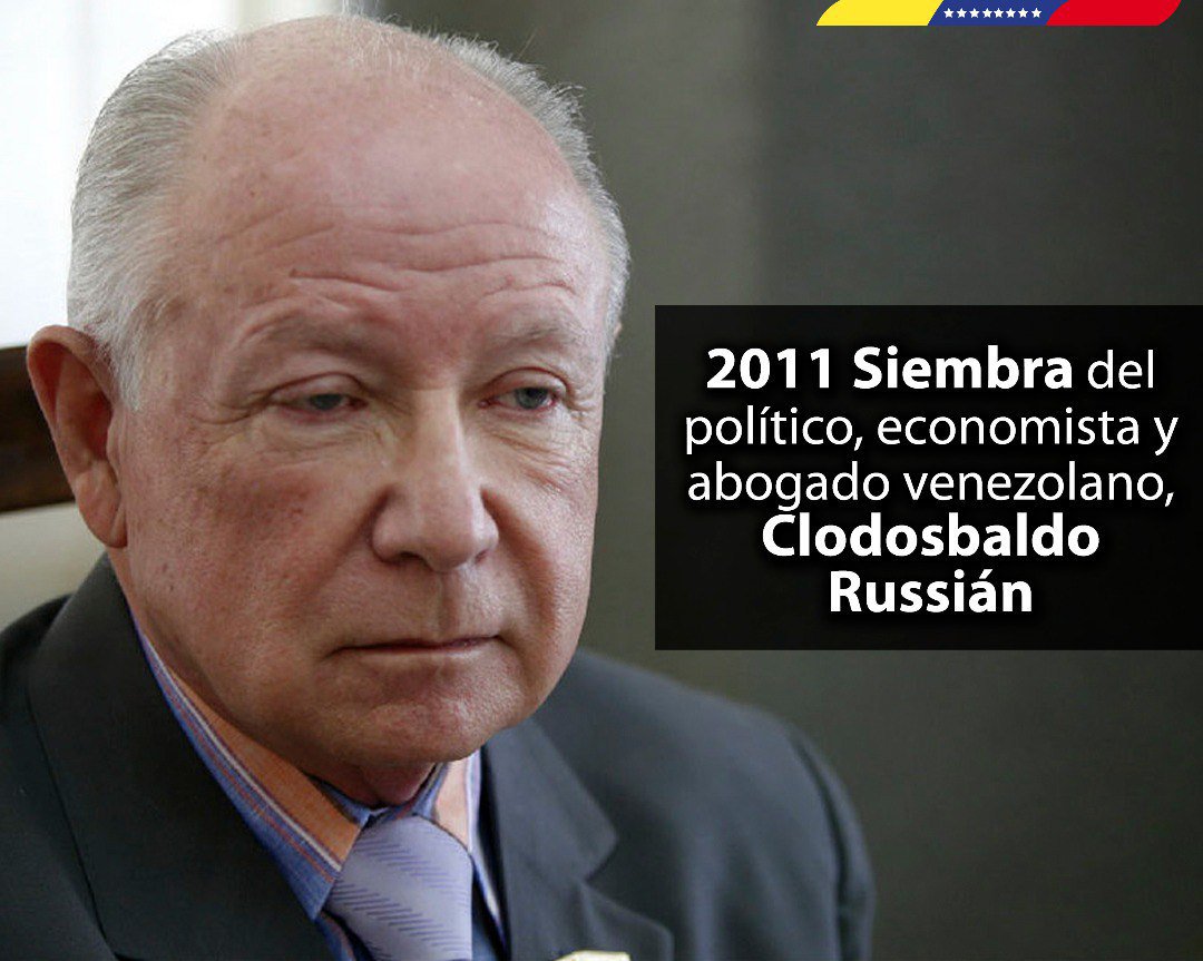 Conmemoramos 7 años de la siembra de nuestro camarada y hermano, Clodosbaldo Russián Uzcátegui. Luchador revolucionario, quien ocupó el cargo de Contralor General de la República; ejemplo de compromiso y lealtad. Fiel defensor de la justicia y la verdad. ¡Honor y Gloria amigo!