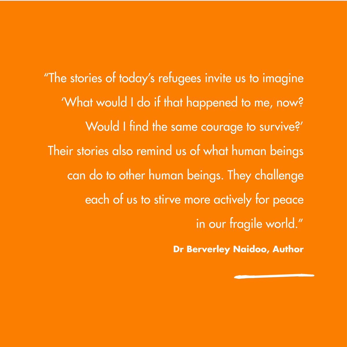TaraTheatre's tweet image. Beverley Naidoo, Author @Naidoo_J2J #RefugeeWeek #OurSharedFuture