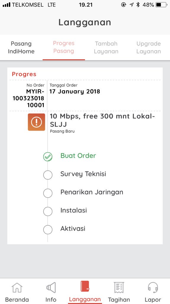 Malem Telkom, Mau tanyak sih ini.. untuk registrasi saya sejak Januari 2018 apa kabar ya.? Kok sampai detik ini belum terpasang..? Mohon info.. semoga telkom makin sukses ya dengan pelayanan yang sekarang.. <a href="/TelkomPromo/">Telkom Promo</a> <a href="/TelkomCare/">vil</a>