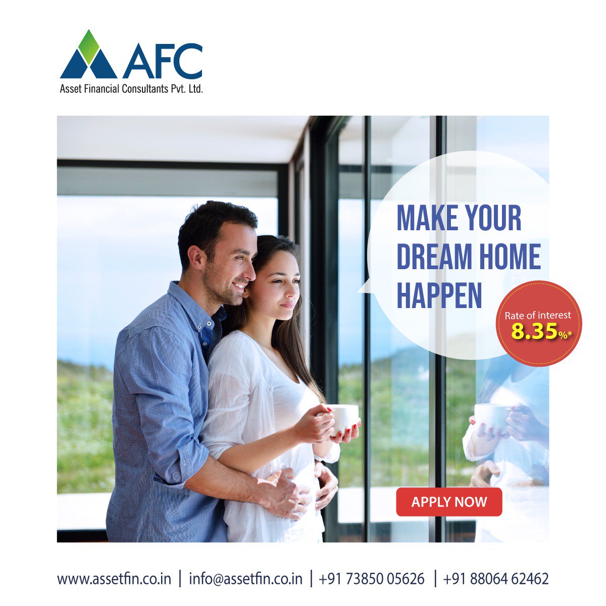 assetfinltd's tweet photo. #Homeloans #Homeloanpune #Dreamhome #Homelaonsmumbai #Nashik #Pune #Mumbai #Kolhapur #Aurangabad #Ahmednagar #Bestrates

Cherish your dream of new home with our easy loans. Quicker processing, and Fast disbursal. Visit us at https://t.co/ZpYRQKGeNf &amp; apply online https://t.co/e0PA1eRSgH