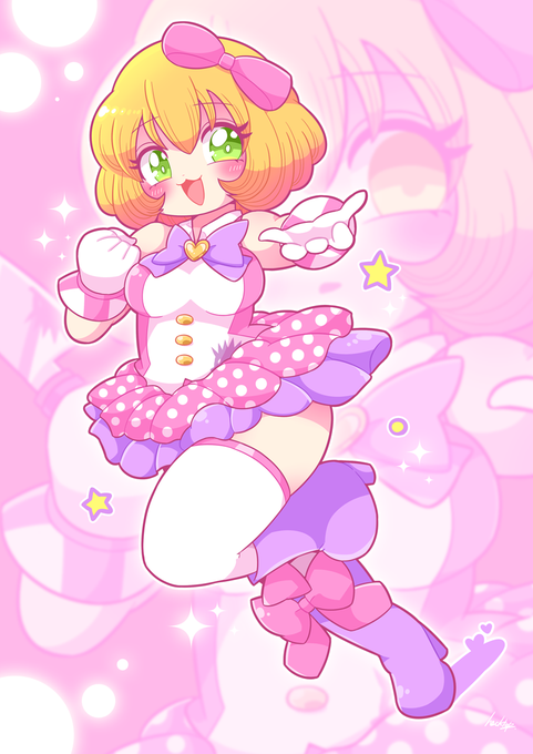 すめじ様のオリジナルキャラクター、ディンキーちゃんを描かせて頂きました!✨
#コミッションーナちゃん 