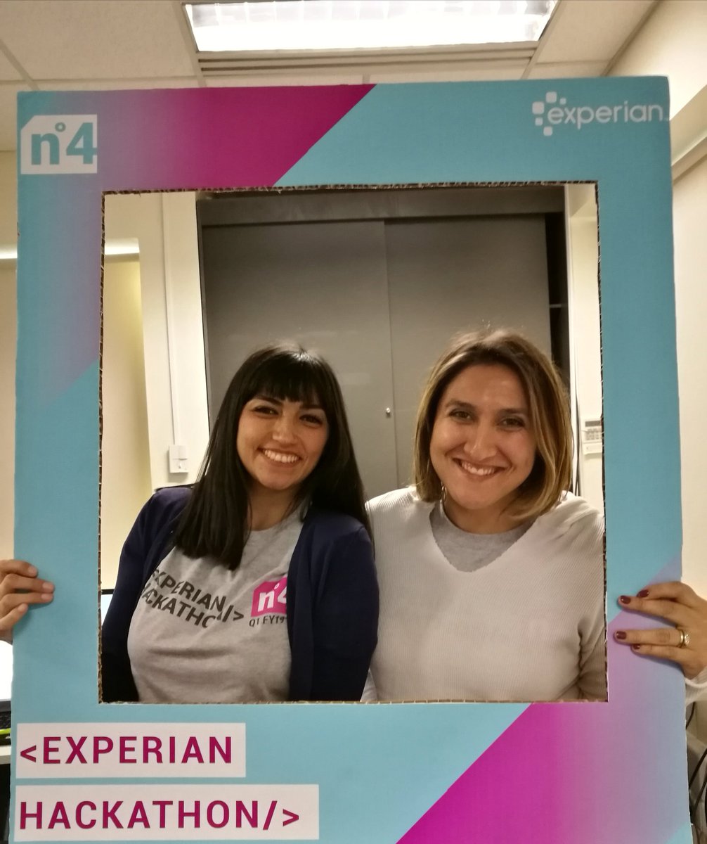 Dollyta's tweet photo. #ExperianHackathon https://t.co/gJM84NpNE8