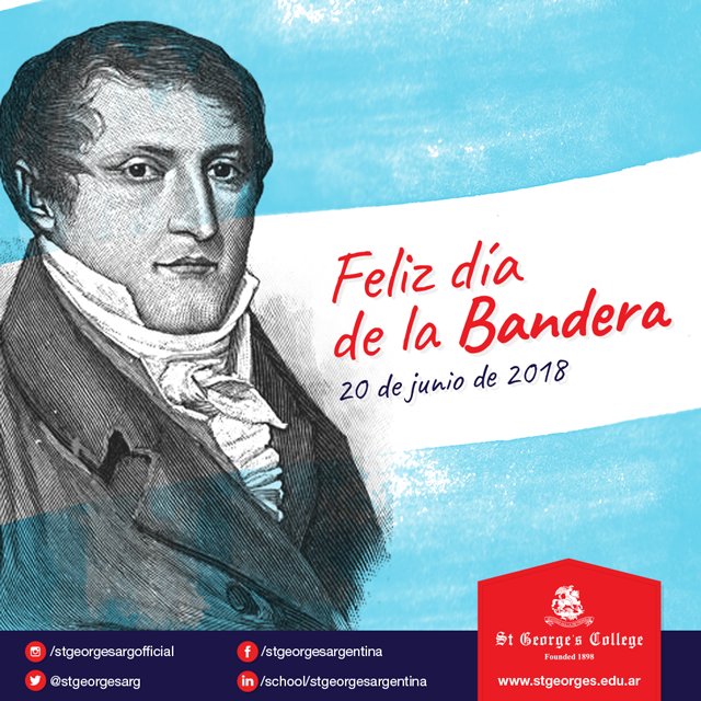 El “Día de la Bandera” es en realidad en conmemoración a su creador, Manuel Belgrano, fallecido en este día de 1820. 
La bandera fue originalmente creada el 27 de febrero de 1812, durante la gesta por la Independencia de las provincias Unidas del Río de la Plata.