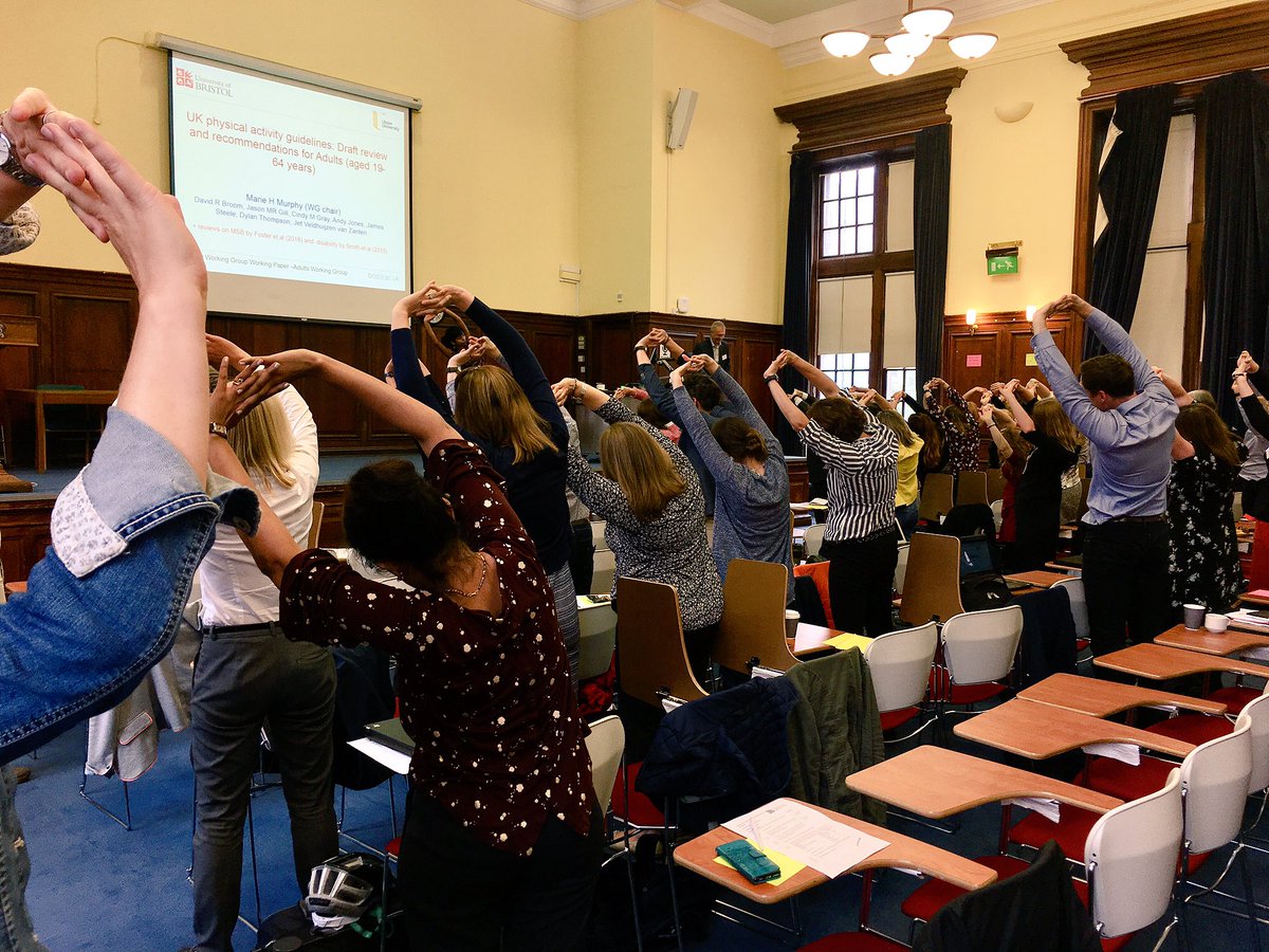 hotinhere_lab's tweet photo. We're so excited to participate in both the discussions and the yoga breaks at the Scottish Scientific Consensus Meeting for the Update of the UK CMO 2011 Physical Activity Guidelines today in Edinburgh! #StretchForSuccess https://t.co/993JtAabvq