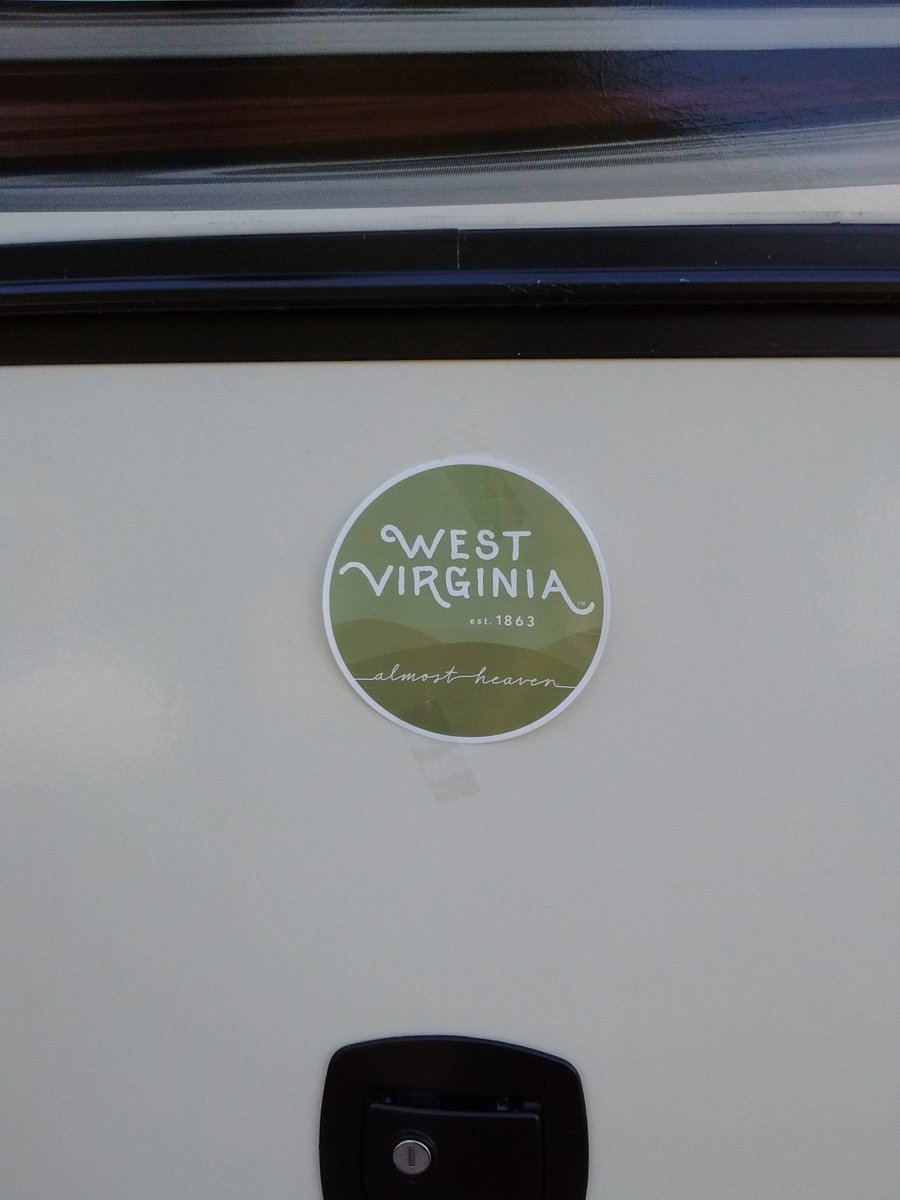 CindyJo613's tweet photo. Got my sticker &amp; took it camping at Beech Fork State Park! #AlmostHeaven #WVday #WVTourism https://t.co/hbWOznSodu