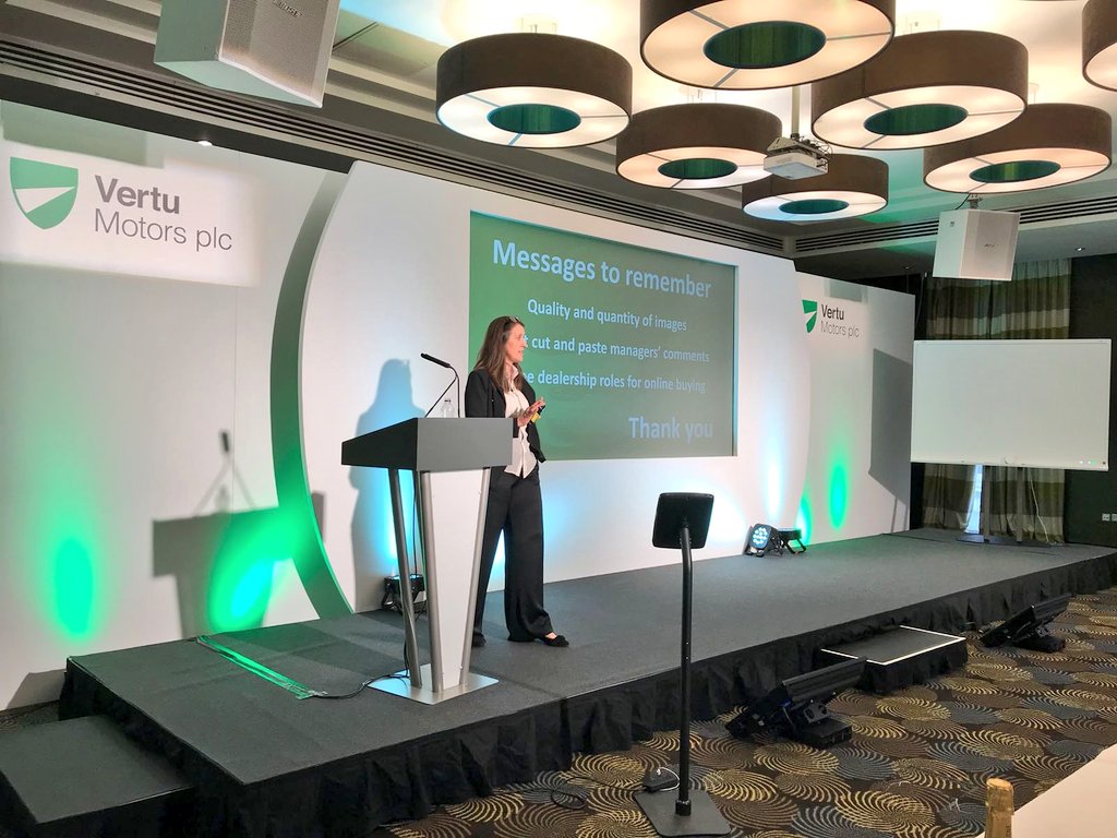 VertuEvents's tweet photo. Another great digital focused presentation from Liz Cope CMO. Followed by a master class by Tom Cummings on @AutoTrader_UK 🚗 #OutstandingExperience https://t.co/C66xMcpphR