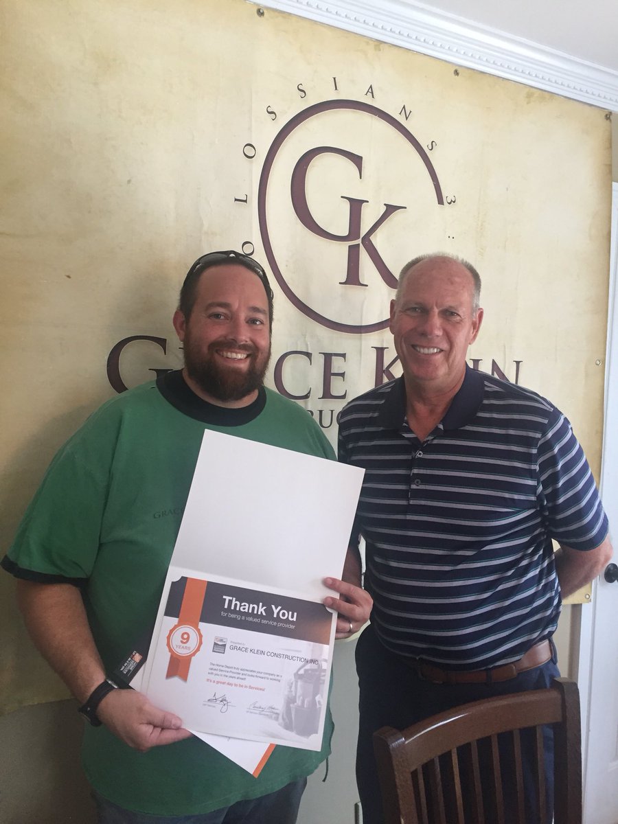 Celebrating 9 years of partnership with Grace Klein Construction