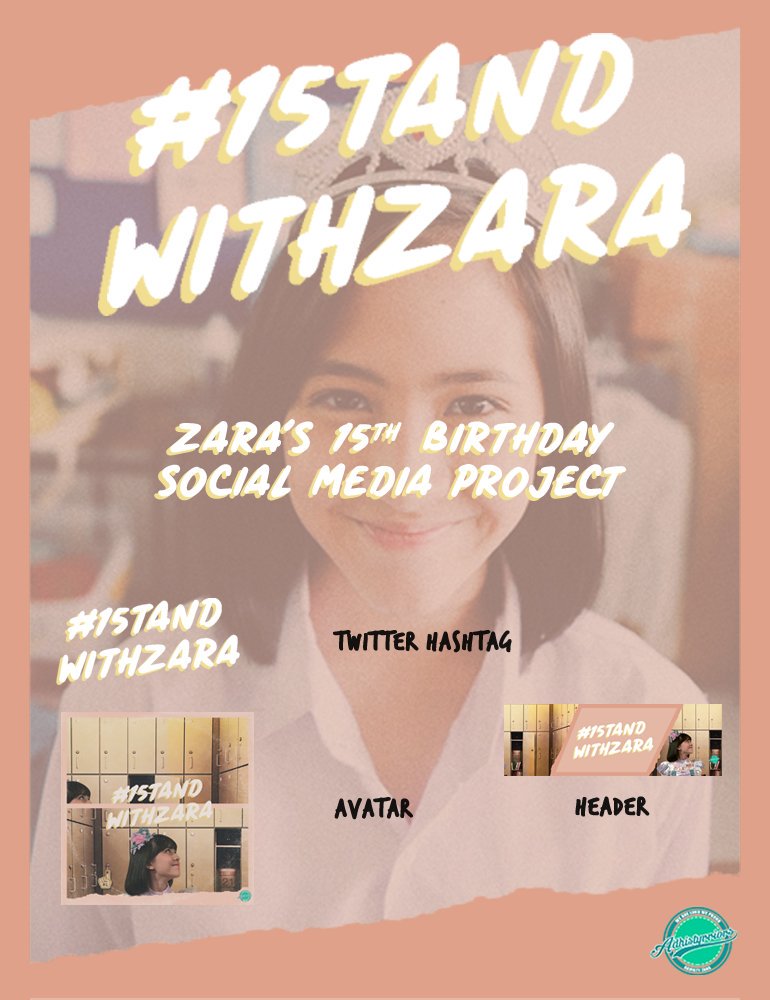 📱 Social Media Project.

🐦 Twitter Hashtag : 

📣 #15tandWithZara 

🐦👤Twitter Avatar

Avatar &amp; Header akan dipublish setelah tweet ini. ⬇️