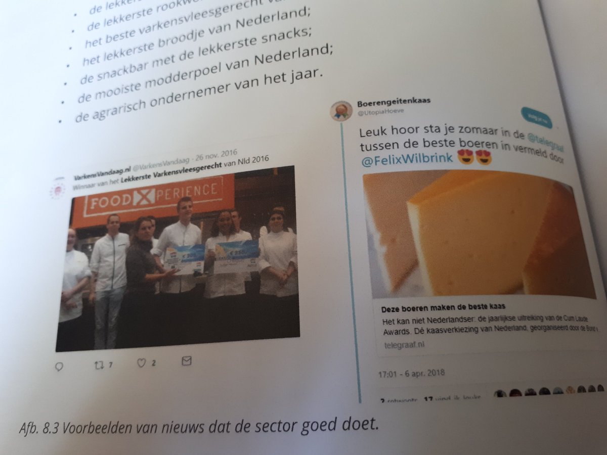 En wie komen we tegen in het leerboek 'Gebruik van sociale media in de veehouderij'? <a href="/Emmekeee/">Emmeke</a> <a href="/Dekkertommy/">Tom Dekker</a> <a href="/AHeijdra/">Anita Heijdra 🐄</a> <a href="/UtopiaHoeve/">Boerengeitenkaas</a> <a href="/VarkensVandaag/">VarkensVandaag</a> Blij dat ik deze goede voorbeelden heb kunnen meenemen in dit belangrijke lesboek. #TrotsooNLboeren!