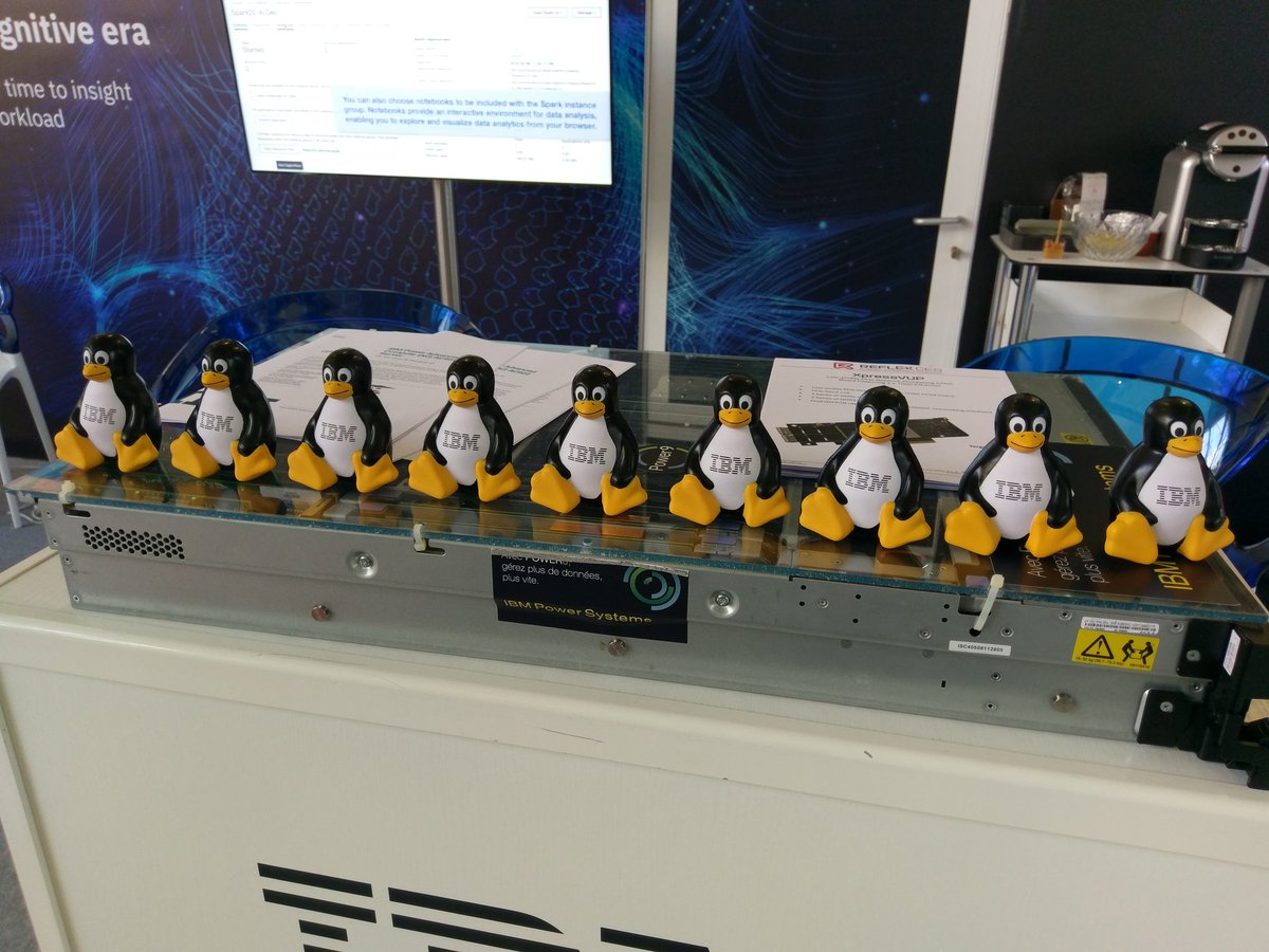 gabor_samu's tweet photo. 9 penguins for #Power9 at #ForumTeratec It's not too late to drop by booth 27 to learn about #IBM solutions for #AI #OpenPOWERorg https://t.co/otx0cmi3yX