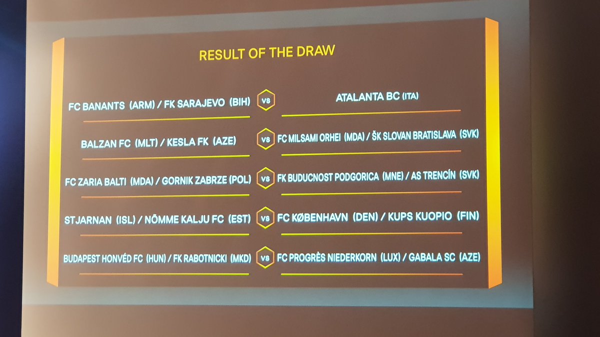 Við mætum frændum okkar í FC Kopenhavn eða Kups Kuopio frá Finnlandi í 2. umferð vinni Stjarnan einvígið við Eistana. #InnMedBoltann