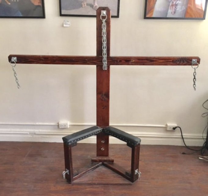 Selling my Custom #CBT cross chair  If you are in NY, Take a look. https://t.co/6TC3RTysJN #BDSM #Fetish<a href="/tag/cbt"class="tags">#CBT</a><a href="/tag/bdsm"class="tags"><span>#bdsm</span></a><a href="/tag/fetish"class="tags"><span>#fetish</span></a><a href="/tag/bondage"class="tags"><span>#bondage</span></a><a href="/tag/kink"class="tags"><span>#kink</span></a><a href="/tag/dungeon"class="tags"><span>#dungeon</span></a><a href="/tag/standrewscross"class="tags"><span>#standrewscross</span></a>
