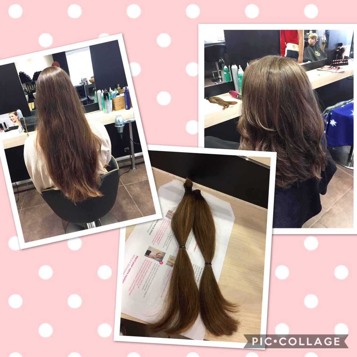 New haircut thanks to #beautyzonePoperinge and my support to "Geef om haar #thinkpink"