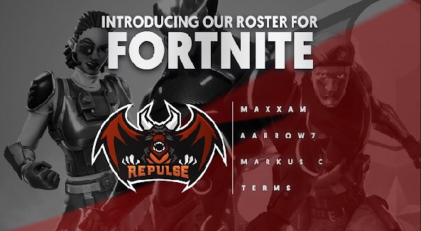 We’re ecstatic to announce we’ll be entering the <a href="/FortniteGame/">FortniteGame</a> Scene. We’re pleased to present our fortnite Pro team: 
@TRMarkusC 
<a href="/MaxxaMFN/">Max</a> 
<a href="/tr_termS/">tr_termS</a> 
<a href="/Aarrow72/">Aarrow7</a>