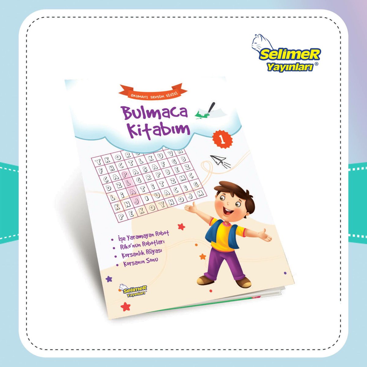 İlgi çekici, kimi zaman üretken kimi zaman güldüren bulmaca kitabımız tatilde çocuklarımız için çok verimli olurken onların keyifli vakit geçirmesini de sağlayacak