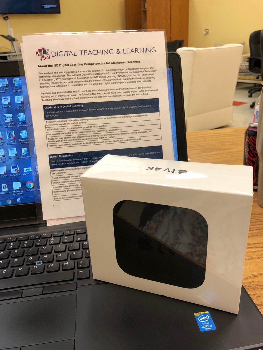 chels_hartness's tweet photo. Thanks ⁦@halltl⁩ for the Apple TV  #hpsblendED #hickoryschools https://t.co/6vAHOcwpI7