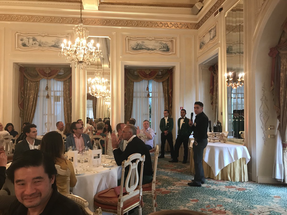 RoseOMWalker's tweet image. After a great first day of panel sessions and networking, delegates are ready to kick back and enjoy dinner following a drinks reception sponsored by @FulcrumGT #StrategicTech