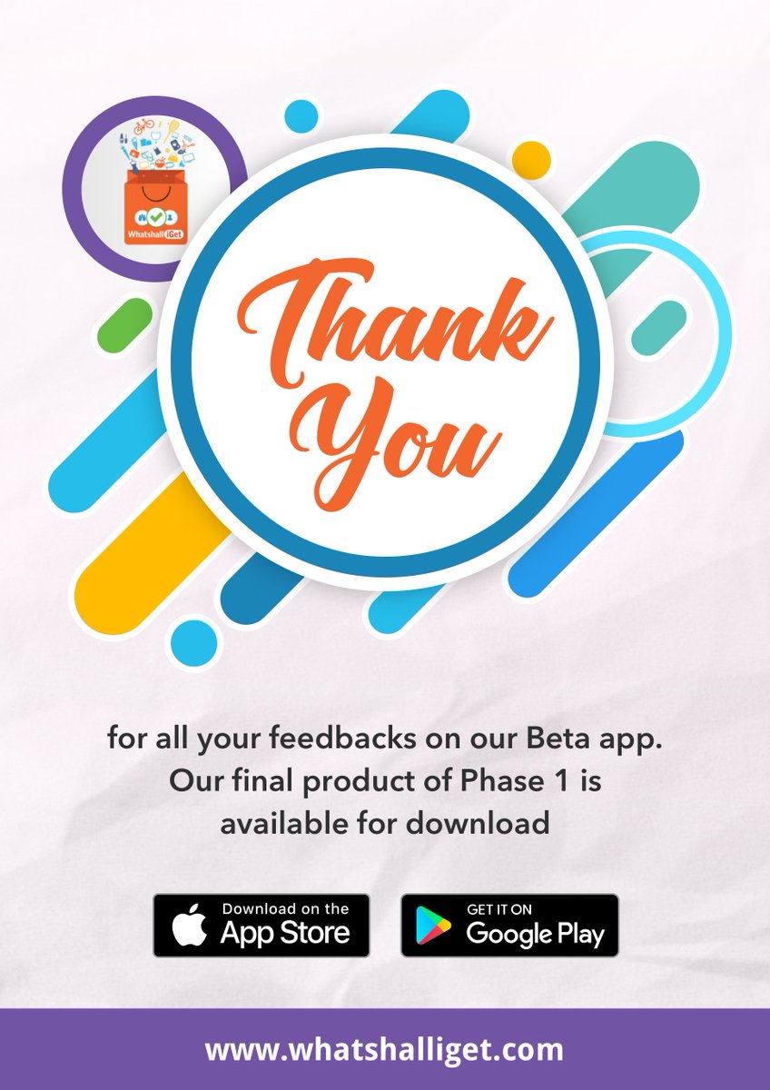 whatshalliGet's tweet photo. #Thank you #startups #StartupIndia #whattoshop #TryOut https://t.co/x2Cy3SqkSJ