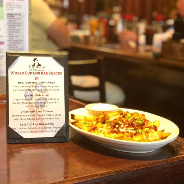 Come and watch the <a href="/FIFAWorldCup/">FIFA World Cup</a> with us and our $5 bar bites!