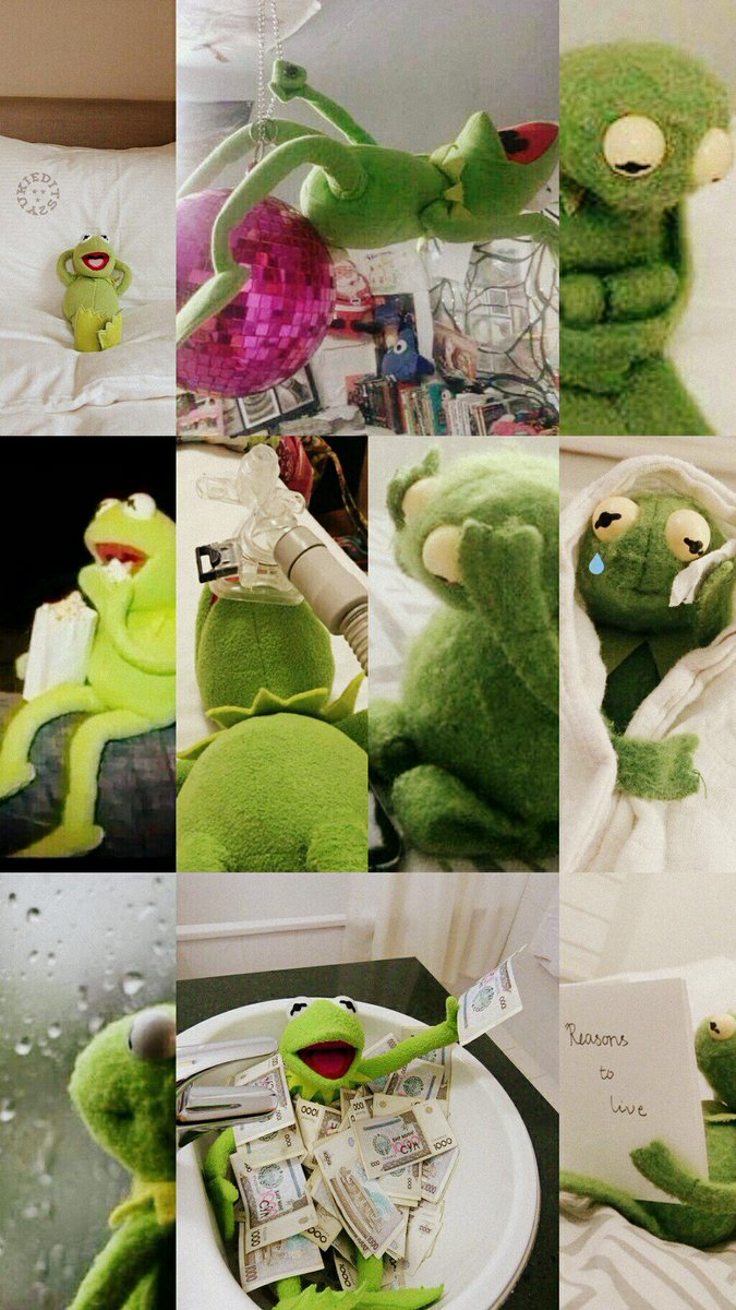 Download Meme Kermit The Frog Hearts Wallpaper Iphone | PNG & GIF BASE