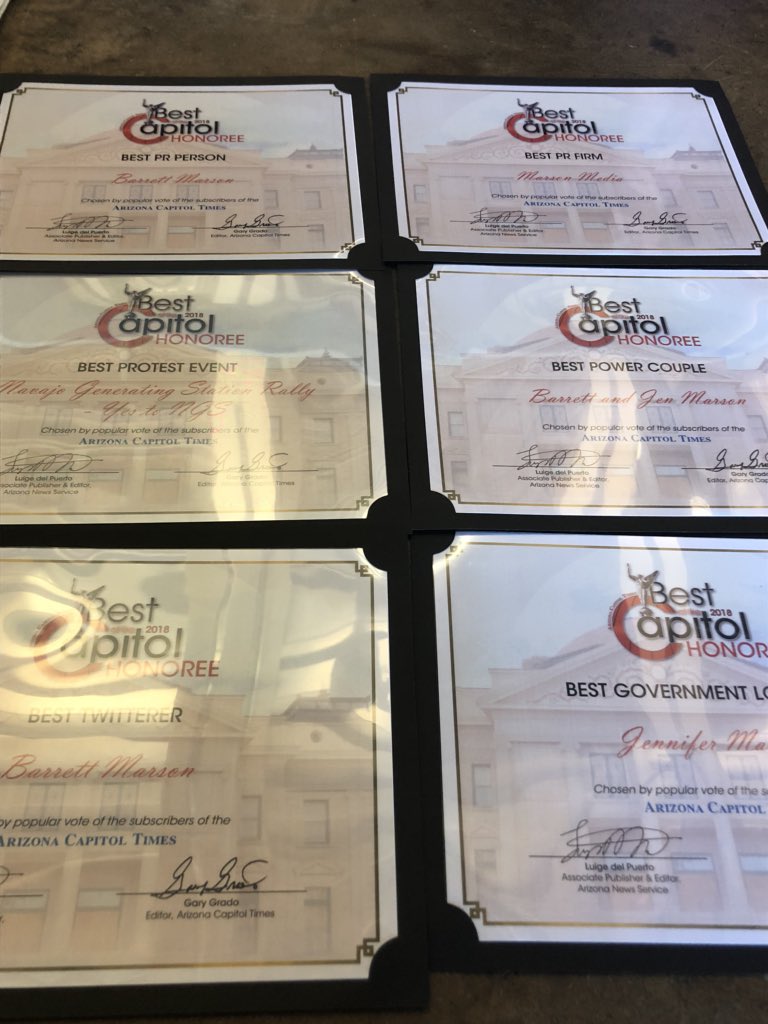 barrettmarson's tweet photo. .@jennmarson and I killed it this year with #BOTC18 nominations. See you at the ceremony next week! https://t.co/2pBhMuYgd6