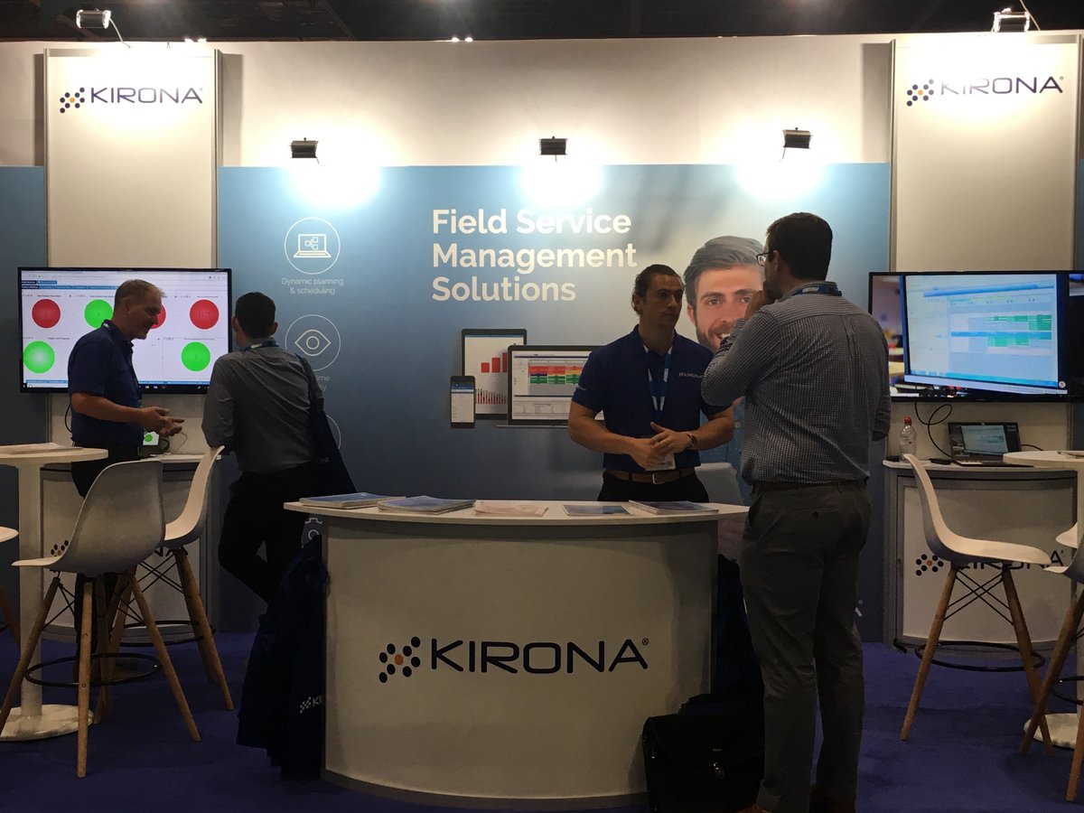 kironaltd's tweet photo. Discover how we help your business improve #fieldservice efficiency with our dynamic resource scheduler & mobile working applications, at #FSME18 stand N1100 #workforceofthefuture #DigitalTransformation @FSMExpo https://t.co/UGi3kQeV0q