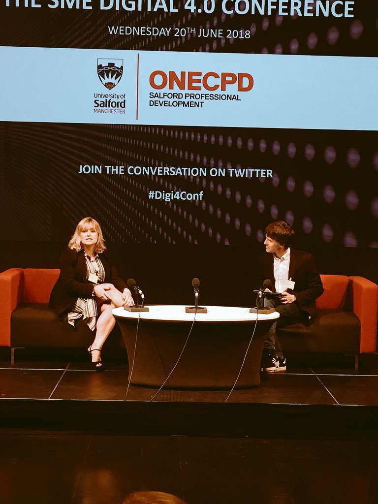 tecmcr's tweet photo. Great to hear @sarahmartin_SM @mi_idea explain #smartcity frictionless concepts. From simple QR codes to promote exercise to active bus stops to prevent ❣ heart attack’s #digi4conf https://t.co/Twqq4pMoCt