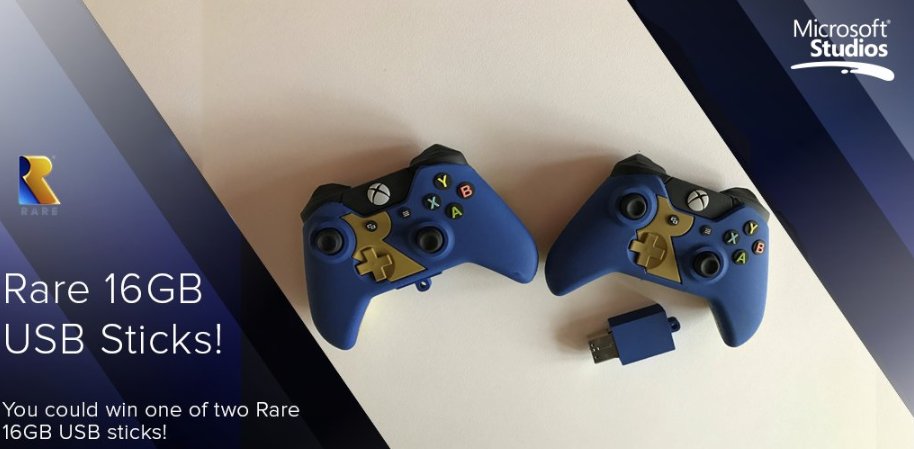 RareLtd's tweet photo. It's #WinWednesday time! Follow us and Retweet this tweet before 4PM BST tomorrow for a chance to win one of these Rare USB sticks. Good luck! https://t.co/8gOvxvbB9H