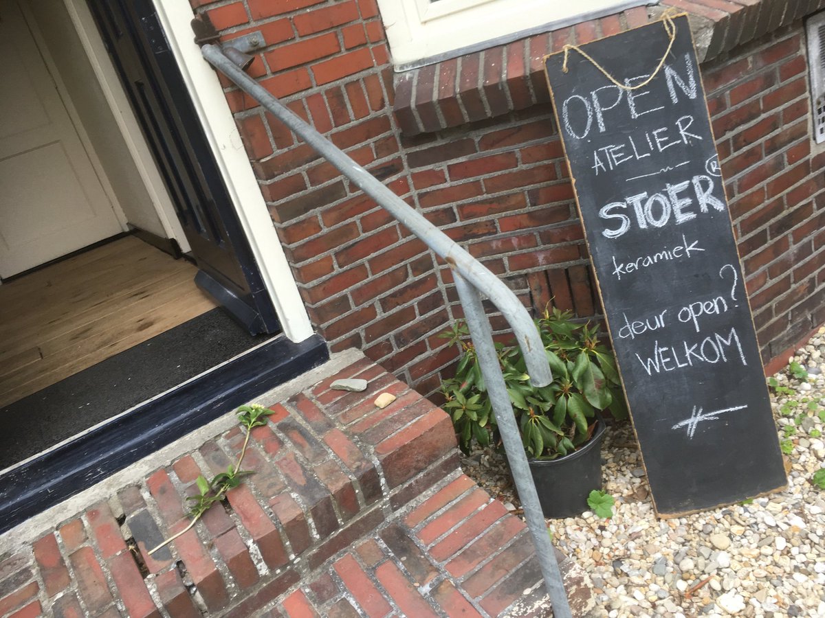 Open ... als de deur open staat #schildwolde #keramiekatelier