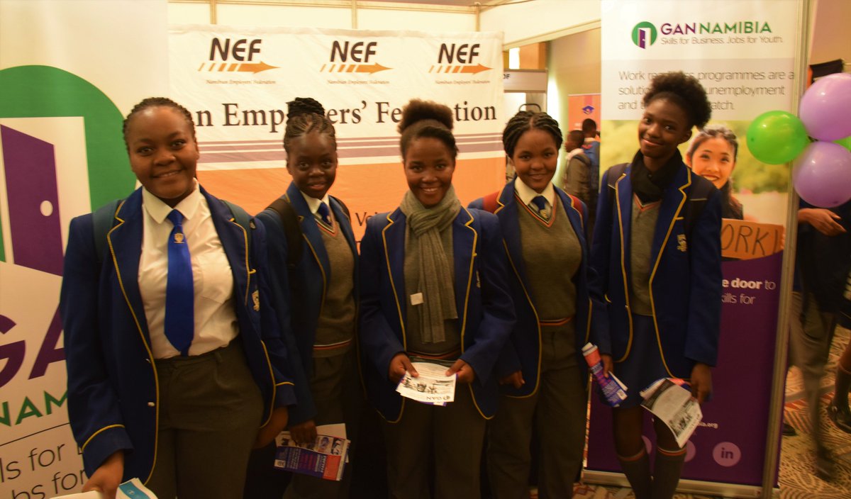 GANNamibia's tweet photo. Educating, advising and equipping the #youth with information on #opportunities that exist for #vocational #training in #Namibia! 😄
#WHKCareerExpo #GANNamibia #Apprenticeships #GANMovement #WeAreTheChange #TVET https://t.co/VKDoIabyfT