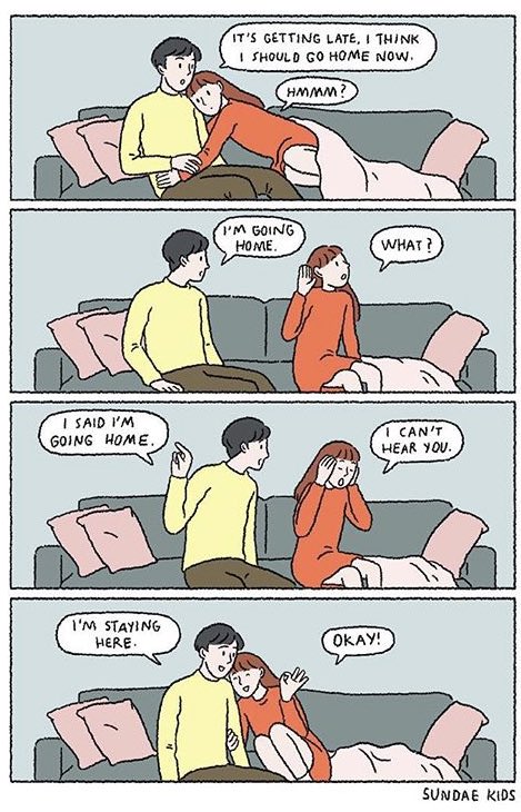 comicsstory's tweet photo. I’m staying here — Illustration by Sundae Kids https://t.co/Sw8velZ7fX