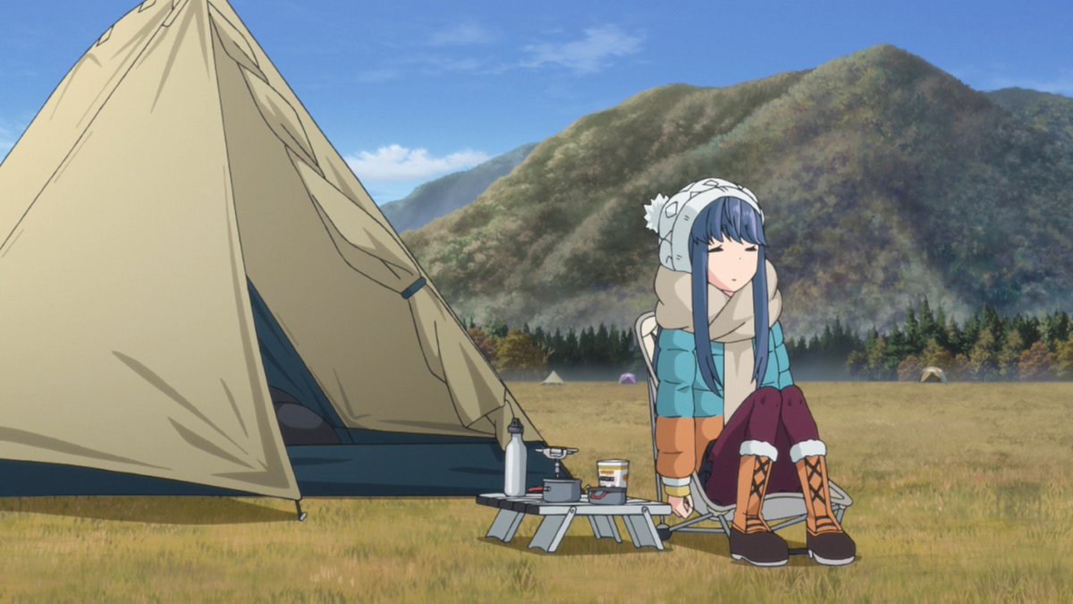 Yuru camp camping. Рин Шима лагерь на свежем воздухе. Шима Рин Девчачий кемпинг. Yuru Camp. Лагерь на свежем воздухе Yuru Camp.