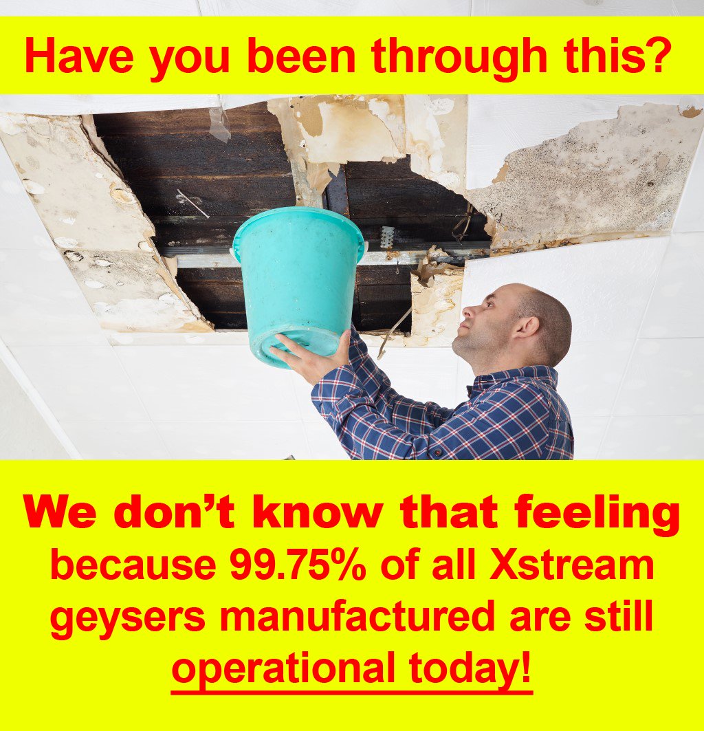XstreamHWC's tweet image. No METAL, no problems!
#XSTREAMGYESERS
#NOCORROSION
#TOTALRELIABILITY

Contact us on 021 872 0900 or visit our website xstream.co.za for more information.