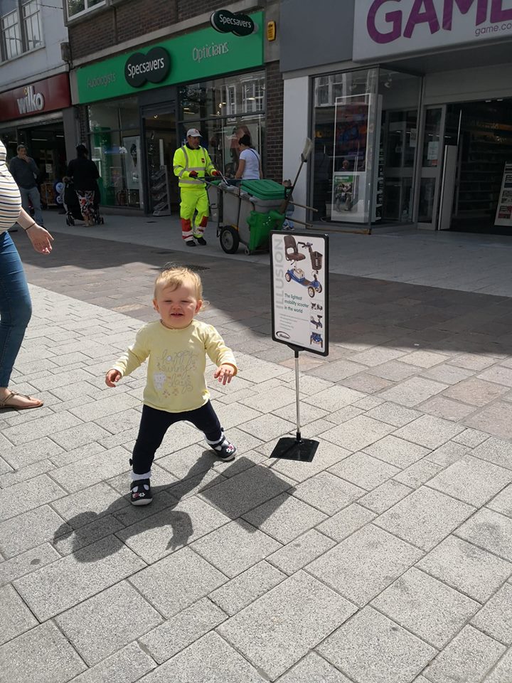 mobandcom's tweet image. Olivia Boo has been very busy in town today, promoting our new lightweight portable scooter the ILLUSION.