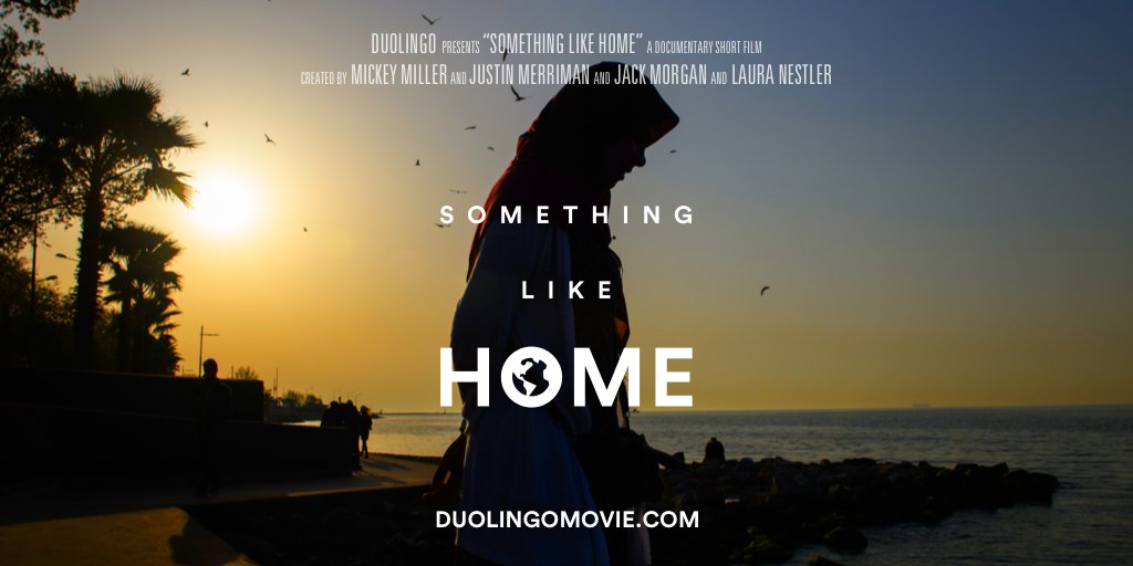 This World Refugee Day, be inspired by #SomethingLikeHome, our film about the impact of language on the lives of refugees.

Watch now: duolingomovie.com

Stand #WithRefugees by signing @refugees’ petition: unhcr.org/withrefugees/p…