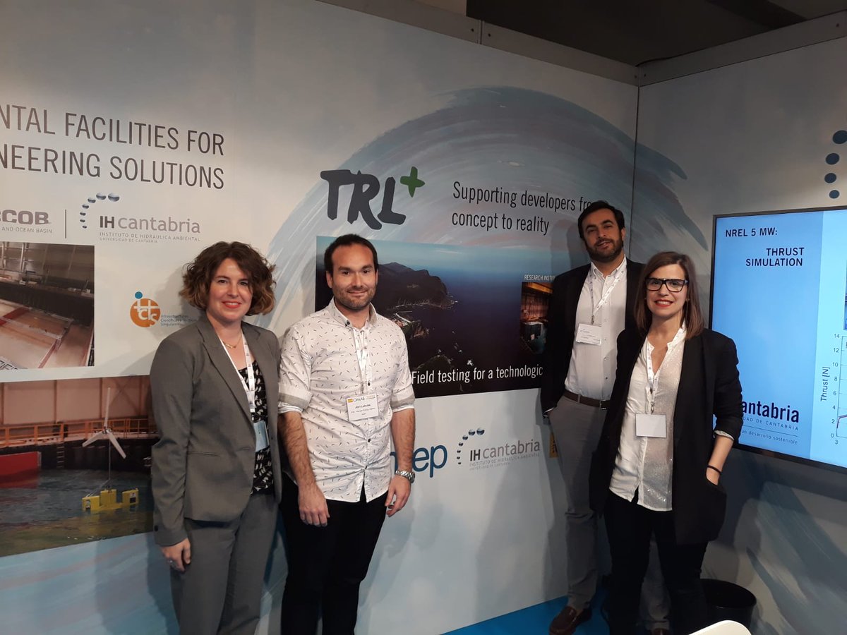 IHCantabria's tweet photo. The @IHCantabria offshore engineering team and #TRLPlus partners @bimep_sa are at its full at #OMAE2018, visit us and meet us! you still have until friday 22nd 🏃♂️🏃♀️!! https://t.co/PPkvLrBsG8