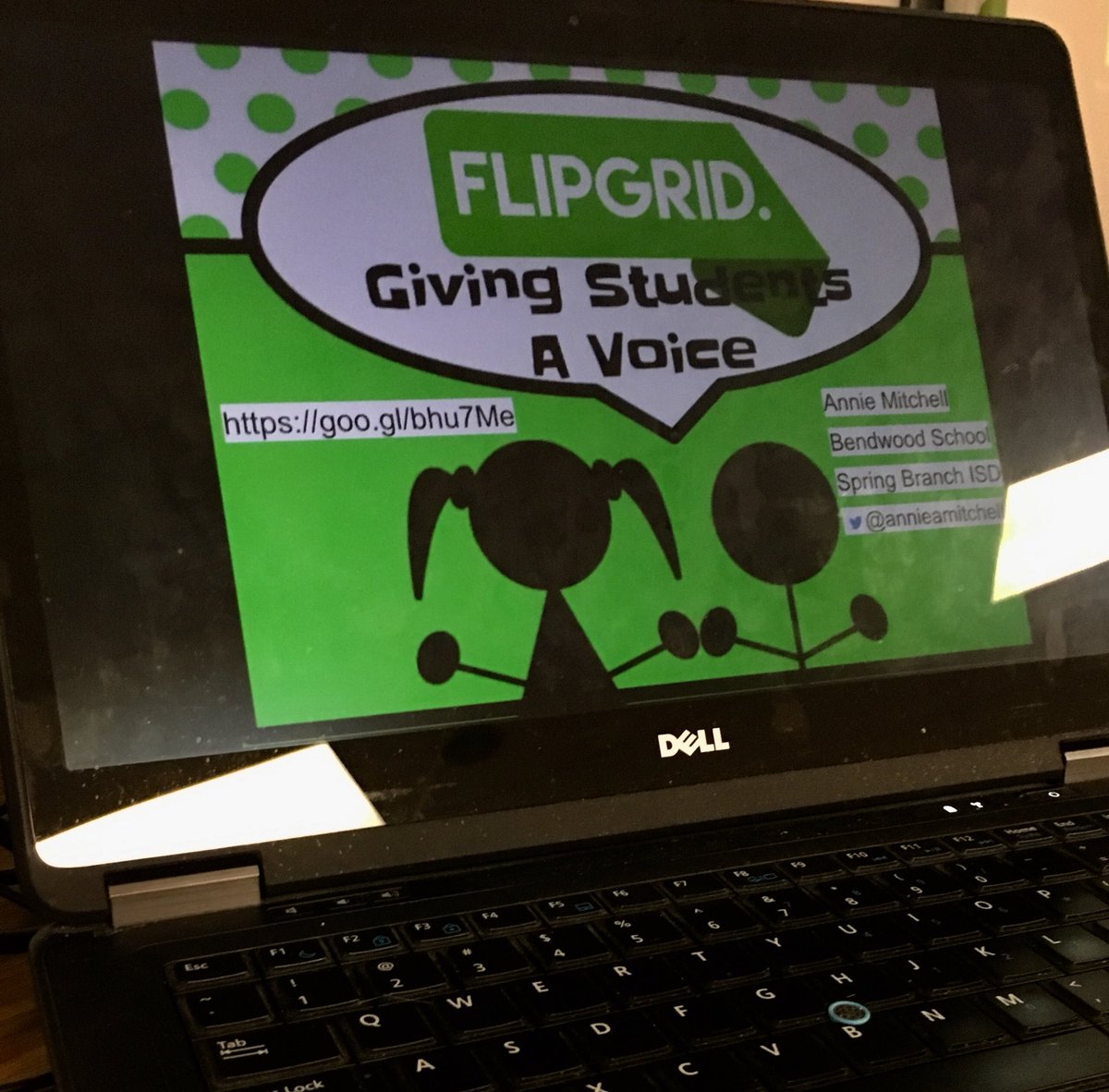 SBISDEdTech's tweet photo. @annieamitchell “Bringing the Back Row to the Front Row” w/ @Flipgrid! Using tech to create authentic opportunities for S self-directness &amp; communication. Bringing student awareness to the power of their voice &amp; sharing their thinking! #SBVanguard #flipgridfever #sbisdthrowback https://t.co/BvzxoZQnfQ